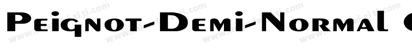Peignot-Demi-Normal Cn字体转换